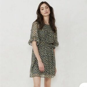 LC Lauren Conrad Dark Teal with Gold Dress